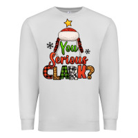 Dove Grey you serious clark christmas tree Premium Sweatshirt - Jasminsmagicworld