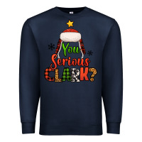 Navy you serious clark christmas tree Premium Sweatshirt - Jasminsmagicworld