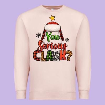 You Serious Clark Christmas Tree Premium Sweatshirt Designed By Jasminsmagicworld