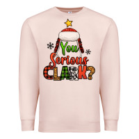 Pale Pink you serious clark christmas tree Premium Sweatshirt - Jasminsmagicworld