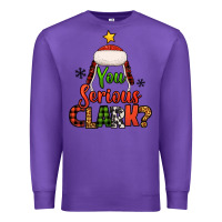 Purple you serious clark christmas tree Premium Sweatshirt - Jasminsmagicworld