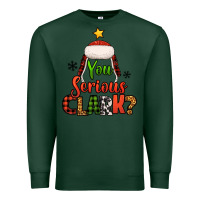Sports Green you serious clark christmas tree Premium Sweatshirt - Jasminsmagicworld