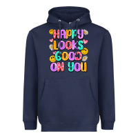 Navy happy looks good on you Heavyweight Hoodie - Artiststas