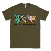 Army Green peace love yorkshire pig Classic Tee - LillyAllenDesigns