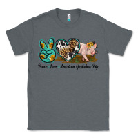 Charcoal Heather peace love yorkshire pig Classic Tee - LillyAllenDesigns