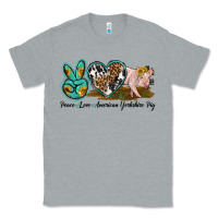 Heather Grey peace love yorkshire pig Classic Tee - LillyAllenDesigns