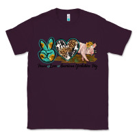 Plum peace love yorkshire pig Classic Tee - LillyAllenDesigns