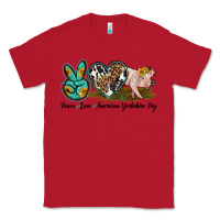 Red peace love yorkshire pig Classic Tee - LillyAllenDesigns