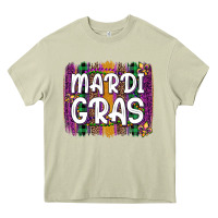 Mossy mardi gras fleur de lis brush stroke Heavy Core Tee - Artiststas