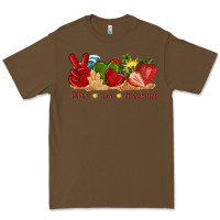 Cacao peace love strawberry with summer Premium Tee - texasbilliewilder