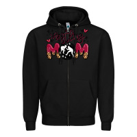 Black wrestling mom Zipper Hoodie - MaliasSmallBusiness