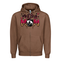 Chestnut wrestling mom Zipper Hoodie - MaliasSmallBusiness