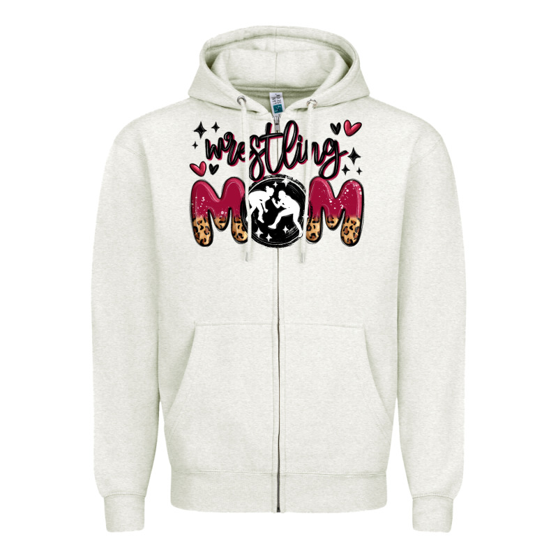 Wrestling Mom Zipper Hoodie by MaliasSmallBusiness | Teevron