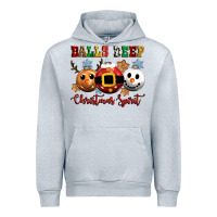 Heather Grey balls deep christmas spirit Urban Hoodie - CowGirlArtShop