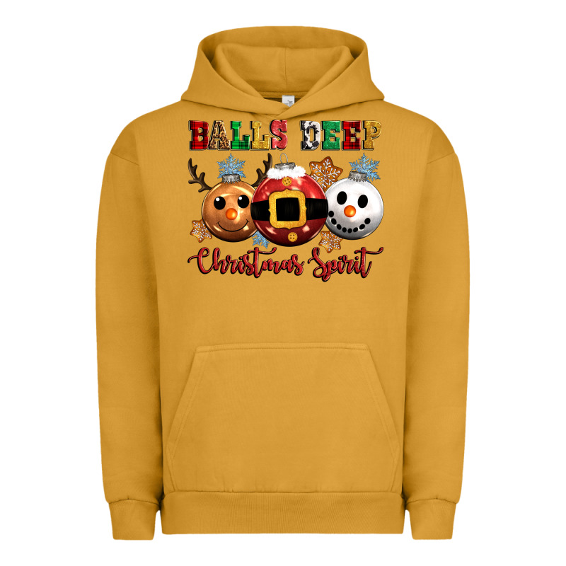 Balls Deep Christmas Spirit Urban Hoodie by CowGirlArtShop | Teevron