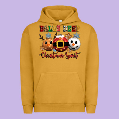 Balls Deep Christmas Spirit Urban Hoodie Designed By Cowgirlartshop