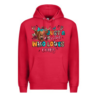 Cardinal just a girl who loves cows Premium Hoodie - JahusDesignShop