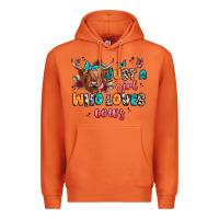Carrot just a girl who loves cows Premium Hoodie - JahusDesignShop