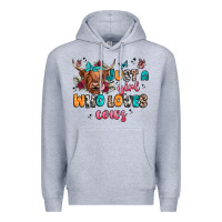 Heather Grey just a girl who loves cows Premium Hoodie - JahusDesignShop
