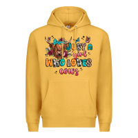 Mustard just a girl who loves cows Premium Hoodie - JahusDesignShop