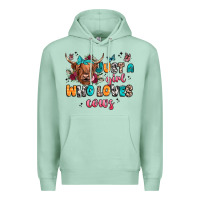 Seafoam just a girl who loves cows Premium Hoodie - JahusDesignShop