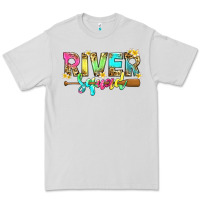 Dove Grey river squad with leopard Premium Tee - texasbilliewilder