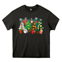 Asphalt christmas trees with baseball Heavy Core Tee - Zillion Design Studio