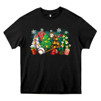 Black christmas trees with baseball Heavy Core Tee - Zillion Design Studio