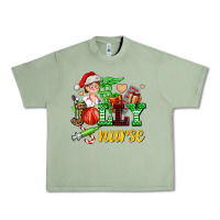 Jolly Nurse With Christmas Element Urban Heavy Tee | Teevron