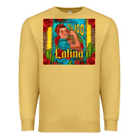Antique Gold hundred percent latina strong woman Premium Sweatshirt - Jasminsmagicworld