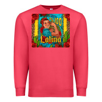 Cardinal hundred percent latina strong woman Premium Sweatshirt - Jasminsmagicworld