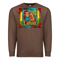 Chestnut hundred percent latina strong woman Premium Sweatshirt - Jasminsmagicworld