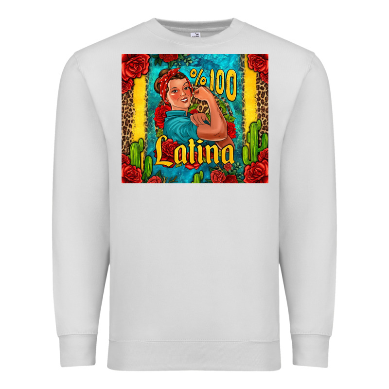 Hundred Percent Latina Strong Woman Premium Sweatshirt by Jasminsmagicworld | Teevron
