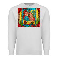 Dove Grey hundred percent latina strong woman Premium Sweatshirt - Jasminsmagicworld
