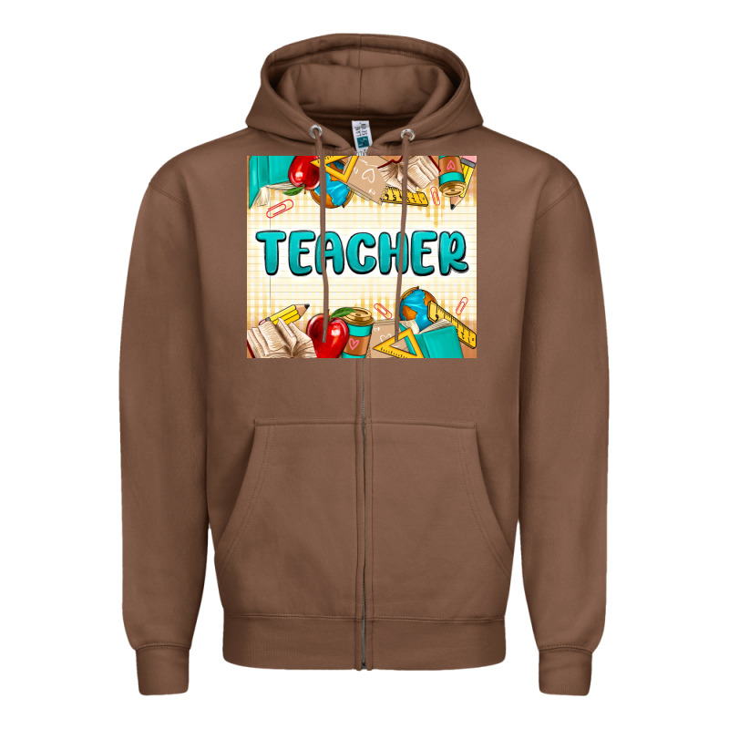 Teacher Zipper Hoodie by MaliasSmallBusiness | Teevron