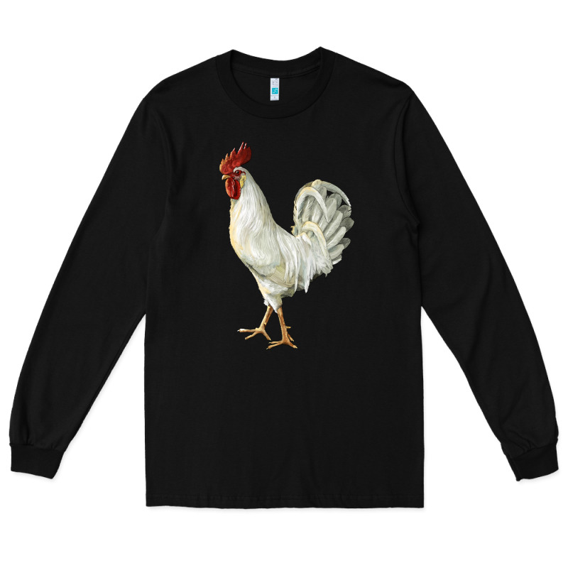 Leghorn Rooster Long Sleeve Tee by LillyAllenDesigns | Teevron
