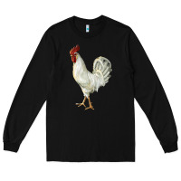 Black Leghorn Rooster Long Sleeve Tee - LillyAllenDesigns