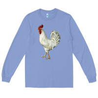 Colony Blue Leghorn Rooster Long Sleeve Tee - LillyAllenDesigns