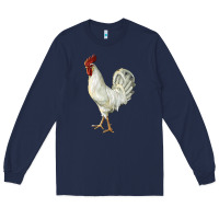 Navy Leghorn Rooster Long Sleeve Tee - LillyAllenDesigns