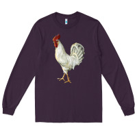 Plum Leghorn Rooster Long Sleeve Tee - LillyAllenDesigns
