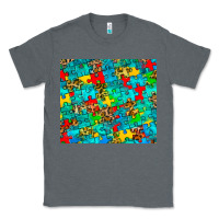 Charcoal Heather autism awareness puzzle Classic Tee - BarkalooDesign