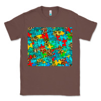 Chestnut autism awareness puzzle Classic Tee - BarkalooDesign