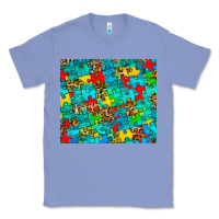 Colony Blue autism awareness puzzle Classic Tee - BarkalooDesign