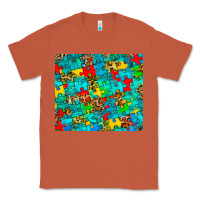 Copper autism awareness puzzle Classic Tee - BarkalooDesign