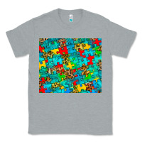 Heather Grey autism awareness puzzle Classic Tee - BarkalooDesign