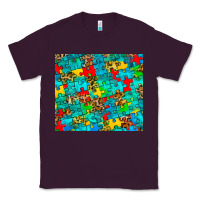 Plum autism awareness puzzle Classic Tee - BarkalooDesign