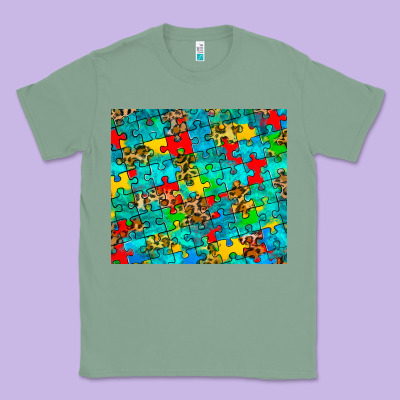 Autism Awareness Puzzle Classic Tee Designed By Barkaloodesign