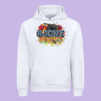 #done Class Of 2024 Urban Hoodie Designed By Cowgirlartshop