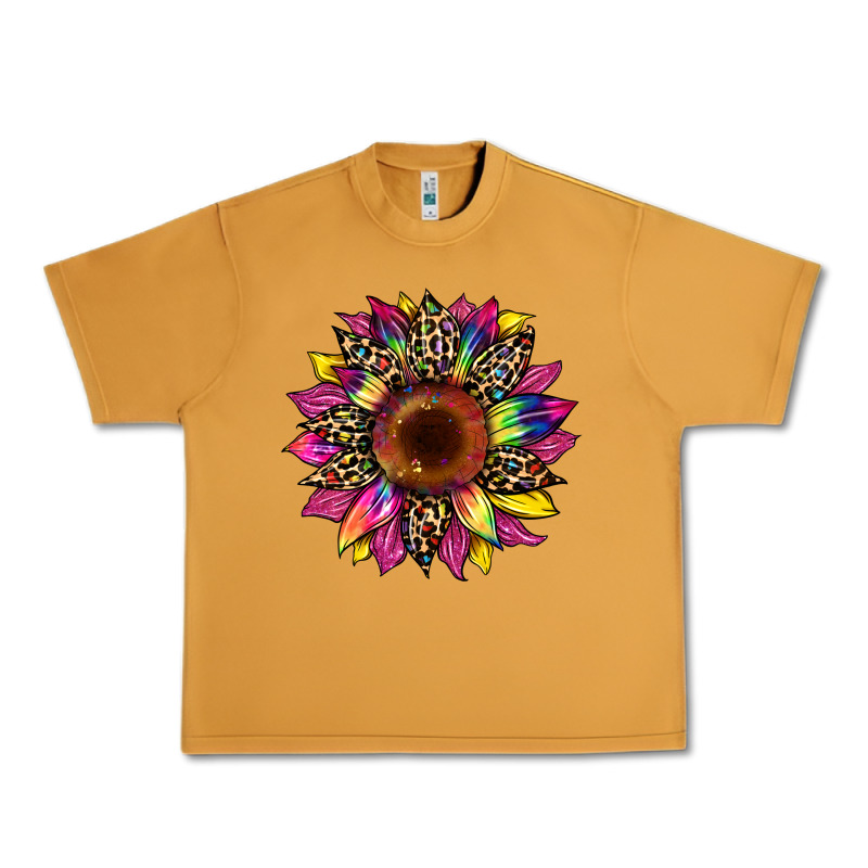 Tie Dye Leopard Sunflower Urban Heavy Tee by Artiststas | Teevron