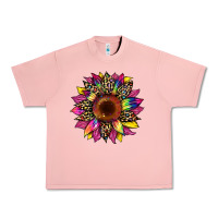 Salmon tie dye leopard sunflower Urban Heavy Tee - Artiststas